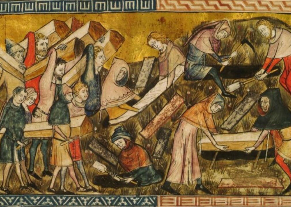 541: Drought leads to first recorded bubonic plague